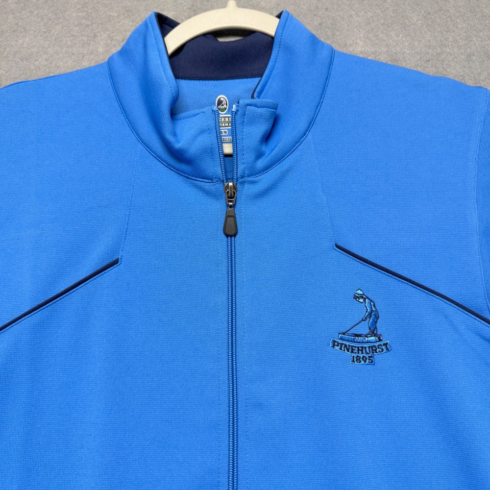 Putterboy Performance Pinehurst 1895 Mens Blue Full Zip Golf Vest‎ Large - Picture 2 of 9